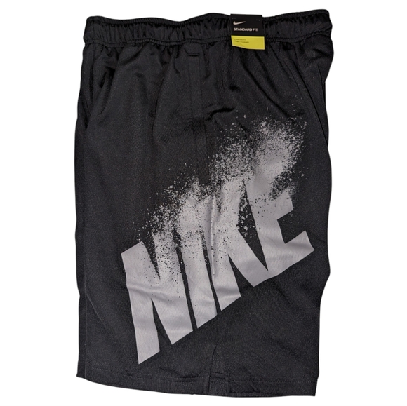RARE Nike Dri Fit Drawstring Shorts NWT VTG Style Explosive Graphic Logo Coupe M - Picture 4 of 10